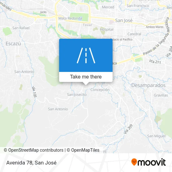 Avenida 78 map