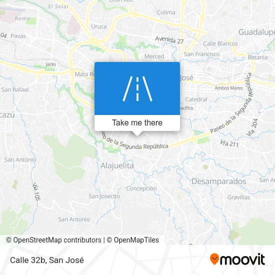 Calle 32b map