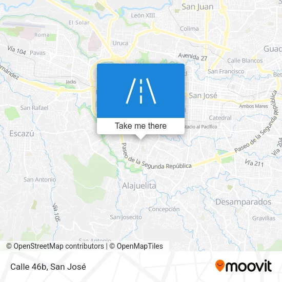 Calle 46b map