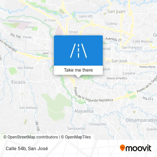 Calle 54b map