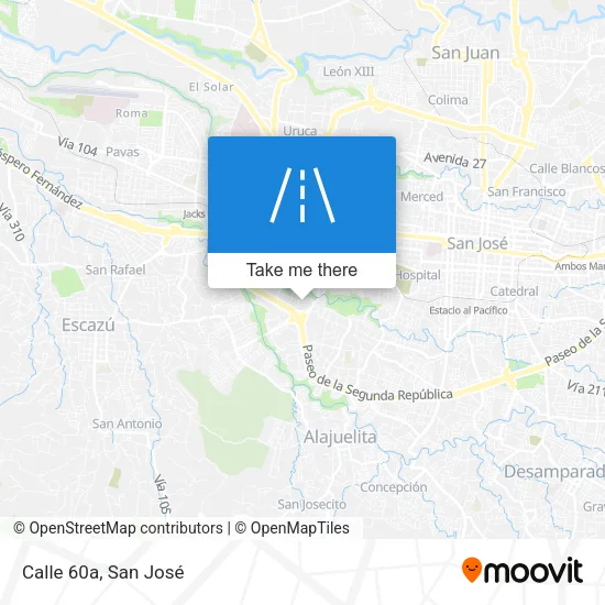 Calle 60a map