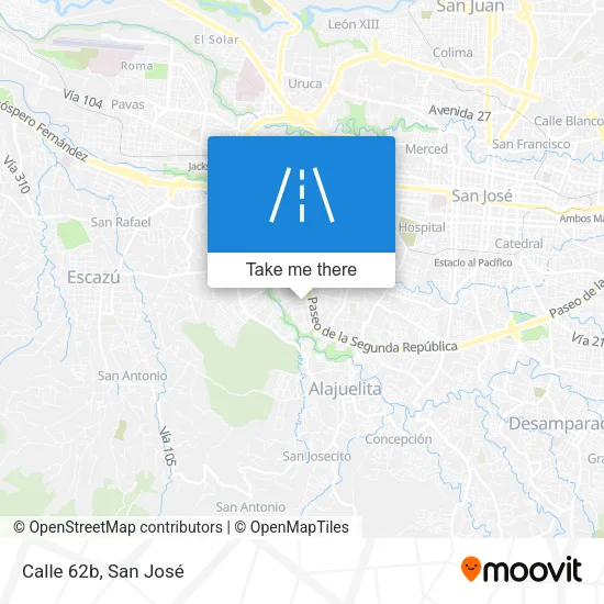 Calle 62b map