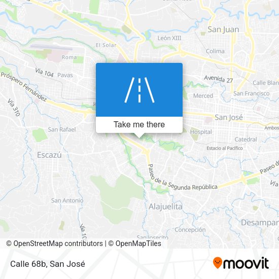 Mapa de Calle 68b