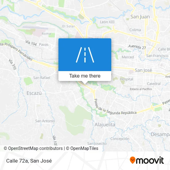 Calle 72a map
