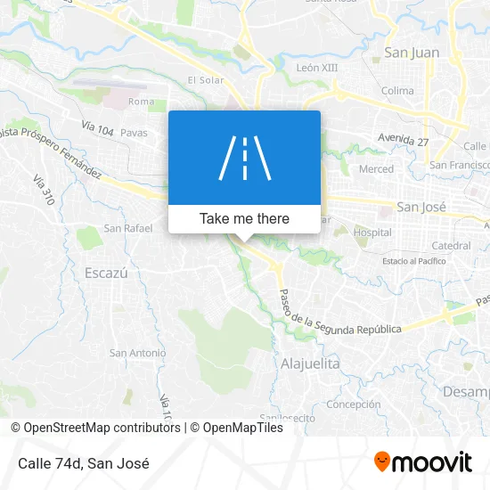 Calle 74d map