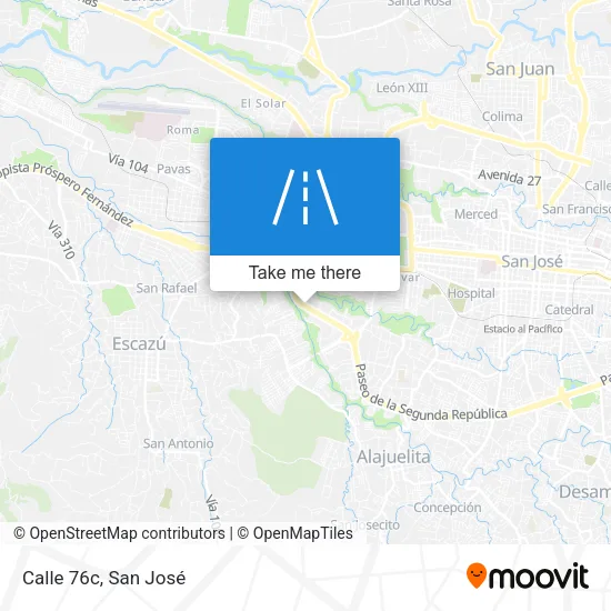 Calle 76c map