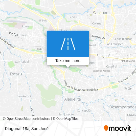 Diagonal 18a map