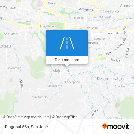 Diagonal 58a map