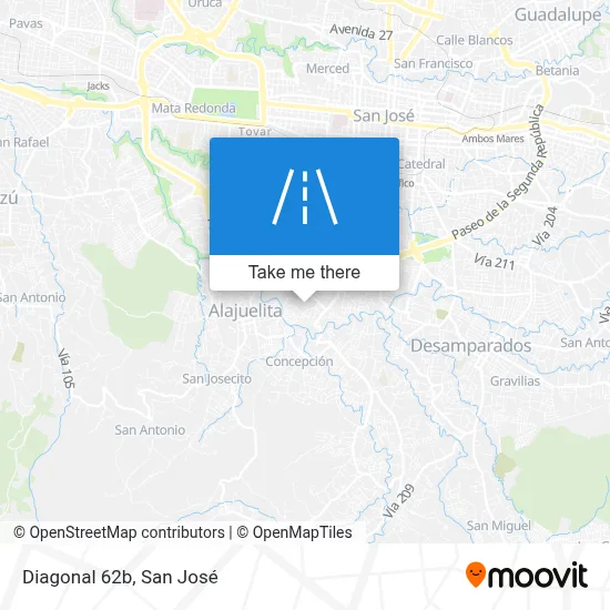 Diagonal 62b map