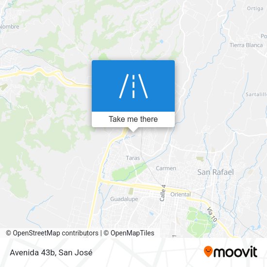 Mapa de Avenida 43b