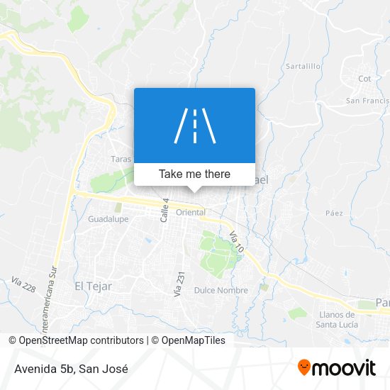Mapa de Avenida 5b