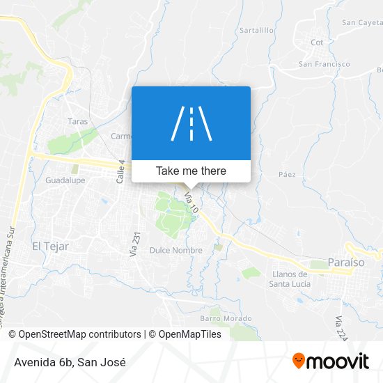 Mapa de Avenida 6b