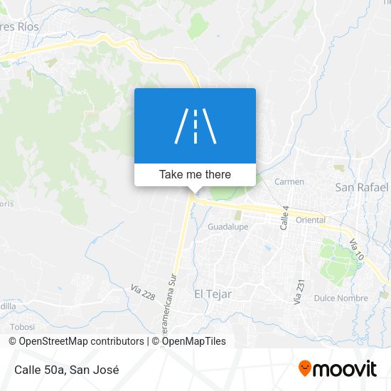 Mapa de Calle 50a