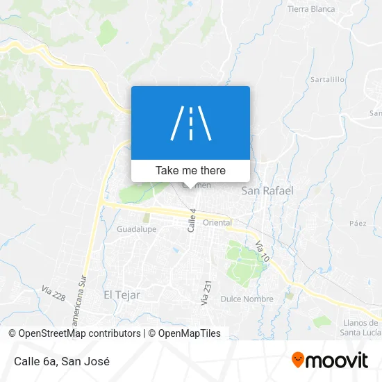 Calle 6a map