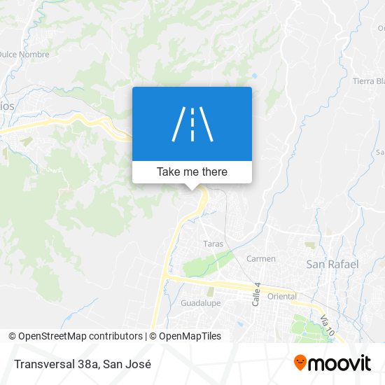 Mapa de Transversal 38a