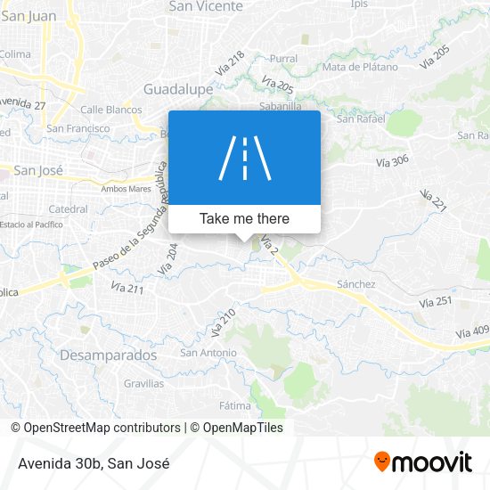 Mapa de Avenida 30b