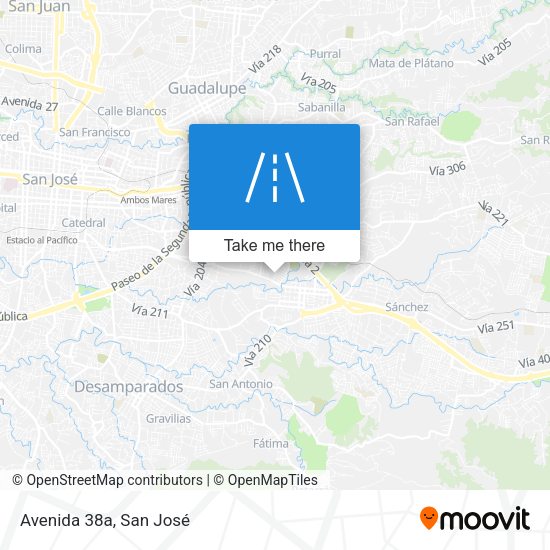 Mapa de Avenida 38a