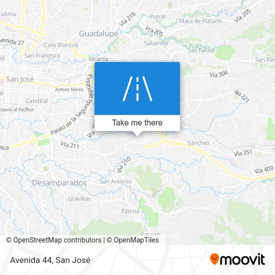 Mapa de Avenida 44