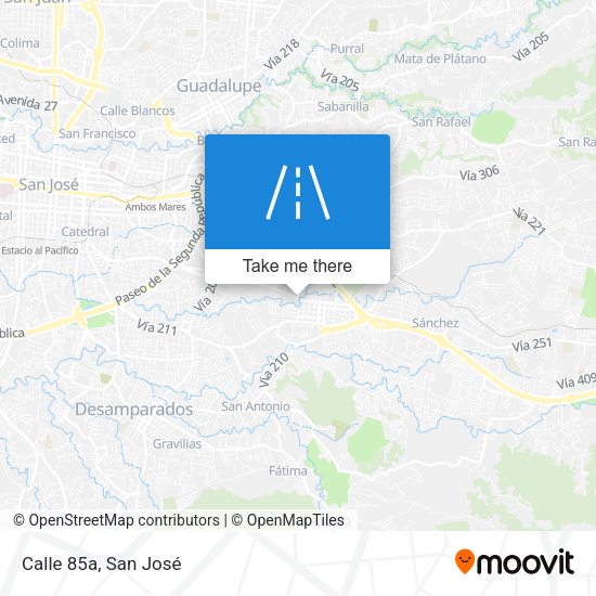 Mapa de Calle 85a