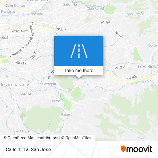 Mapa de Calle 111a