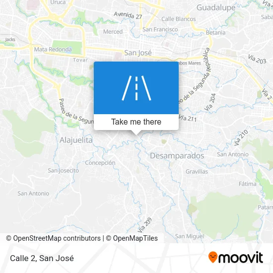 Calle 2 map