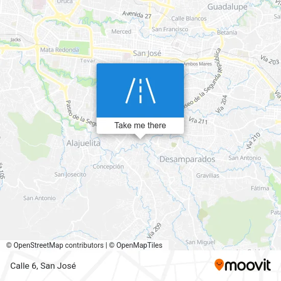Calle 6 map
