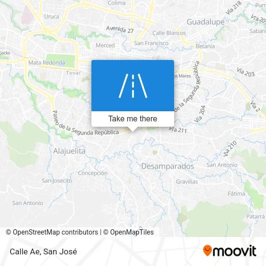 Calle Ae map