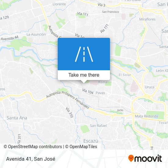 Mapa de Avenida 41