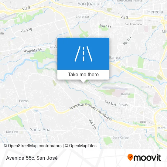 Avenida 55c map