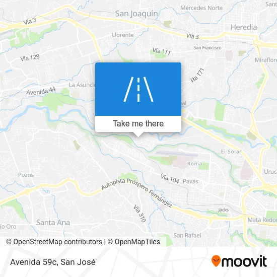 Avenida 59c map