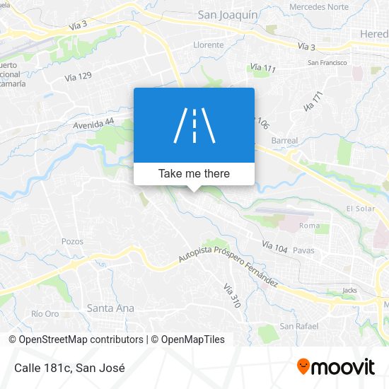 Mapa de Calle 181c