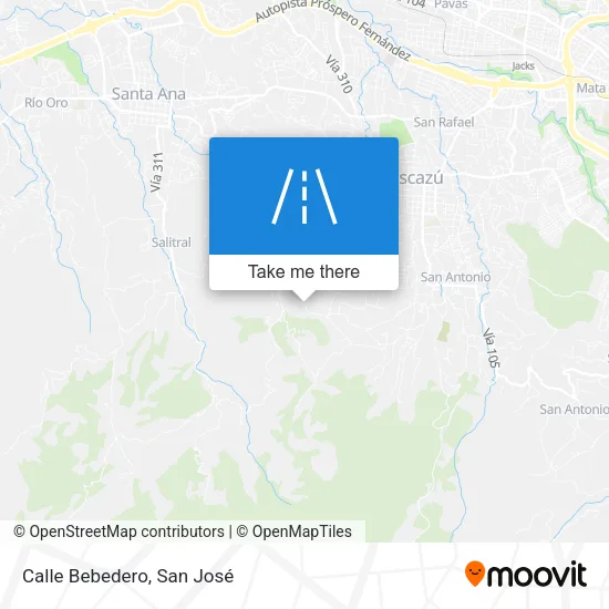 Mapa de Calle Bebedero