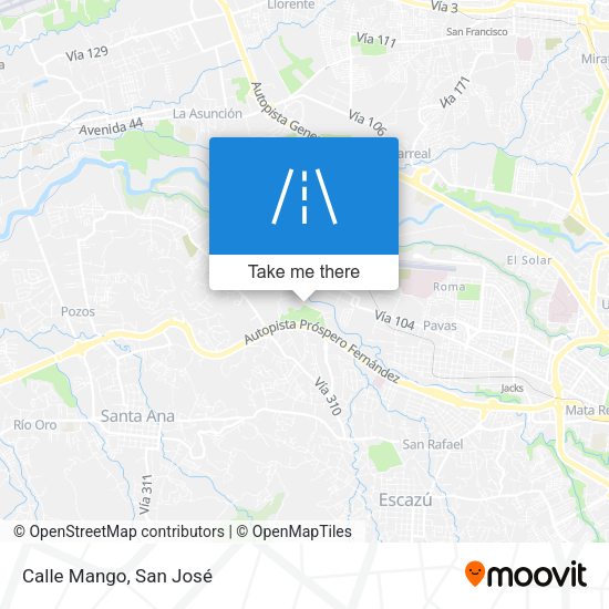 Mapa de Calle Mango