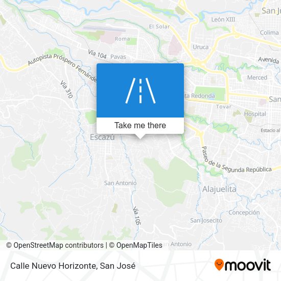 Calle Nuevo Horizonte map