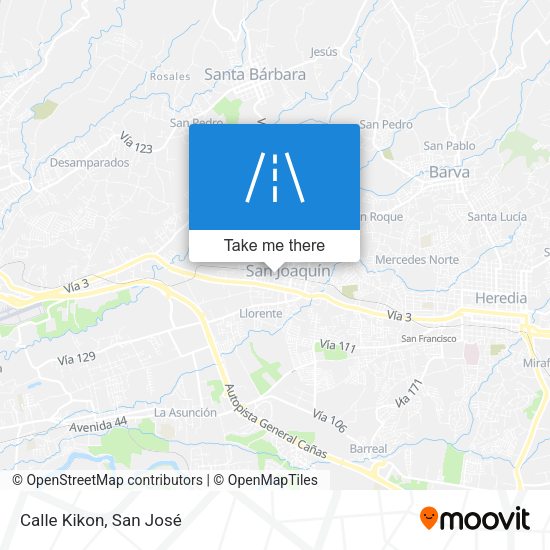 Mapa de Calle Kikon
