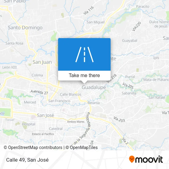 Calle 49 map