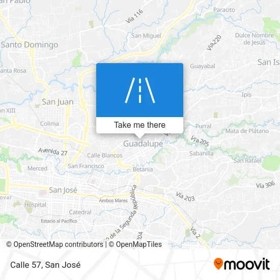 Calle 57 map
