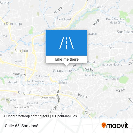 Mapa de Calle 65