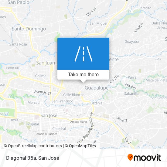 Mapa de Diagonal 35a