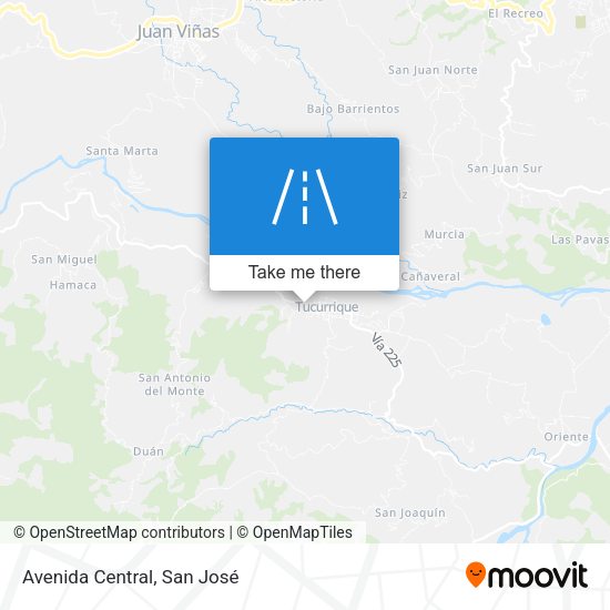 Mapa de Avenida Central