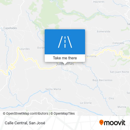 Calle Central map