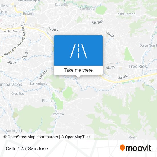 Mapa de Calle 125