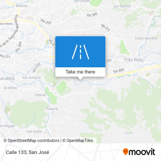 Mapa de Calle 133
