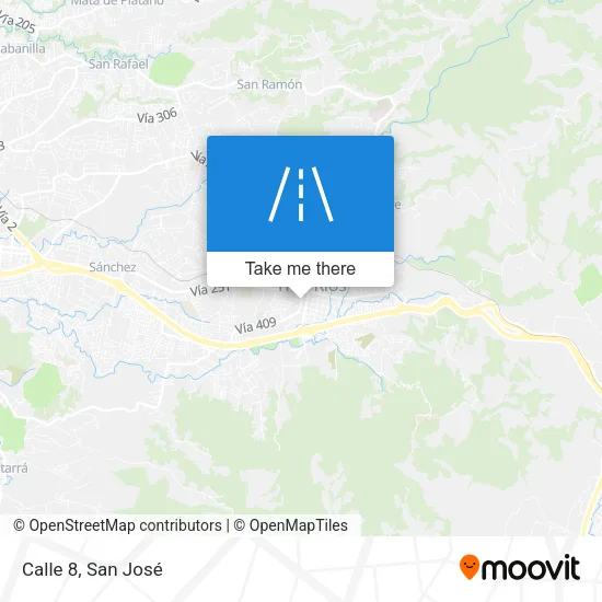 Calle 8 map