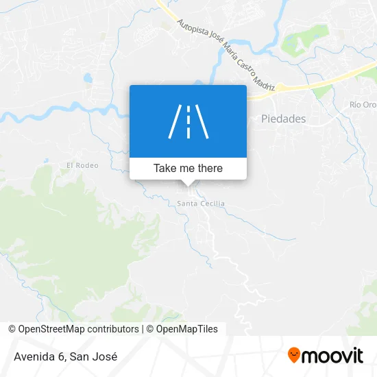 Avenida 6 map