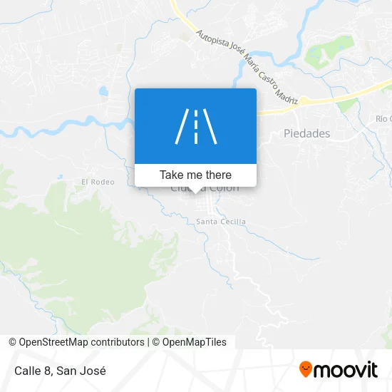 Calle 8 map