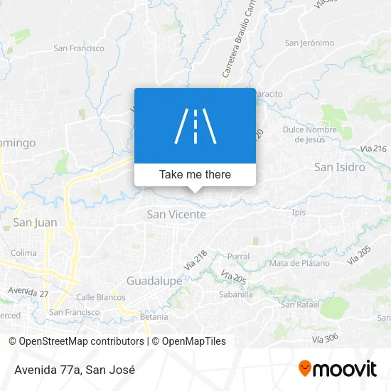 Avenida 77a map
