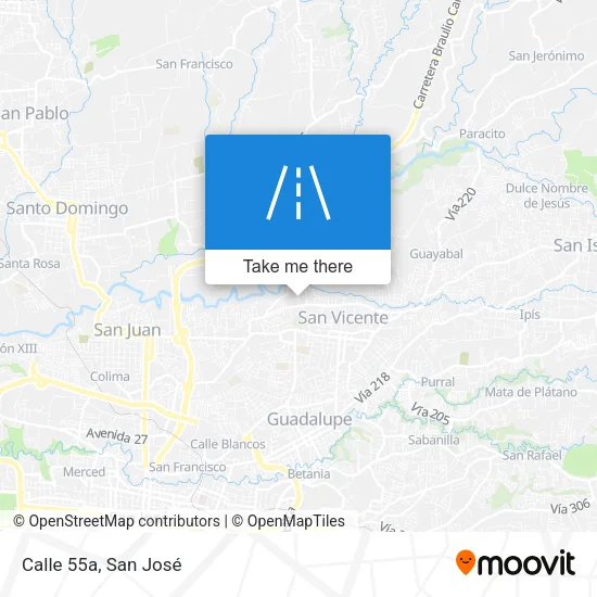 Calle 55a map