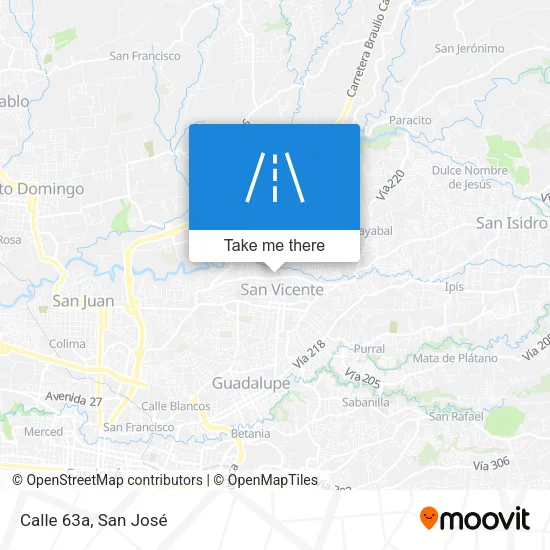 Calle 63a map