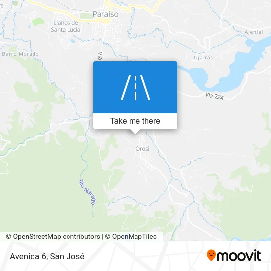 Avenida 6 map